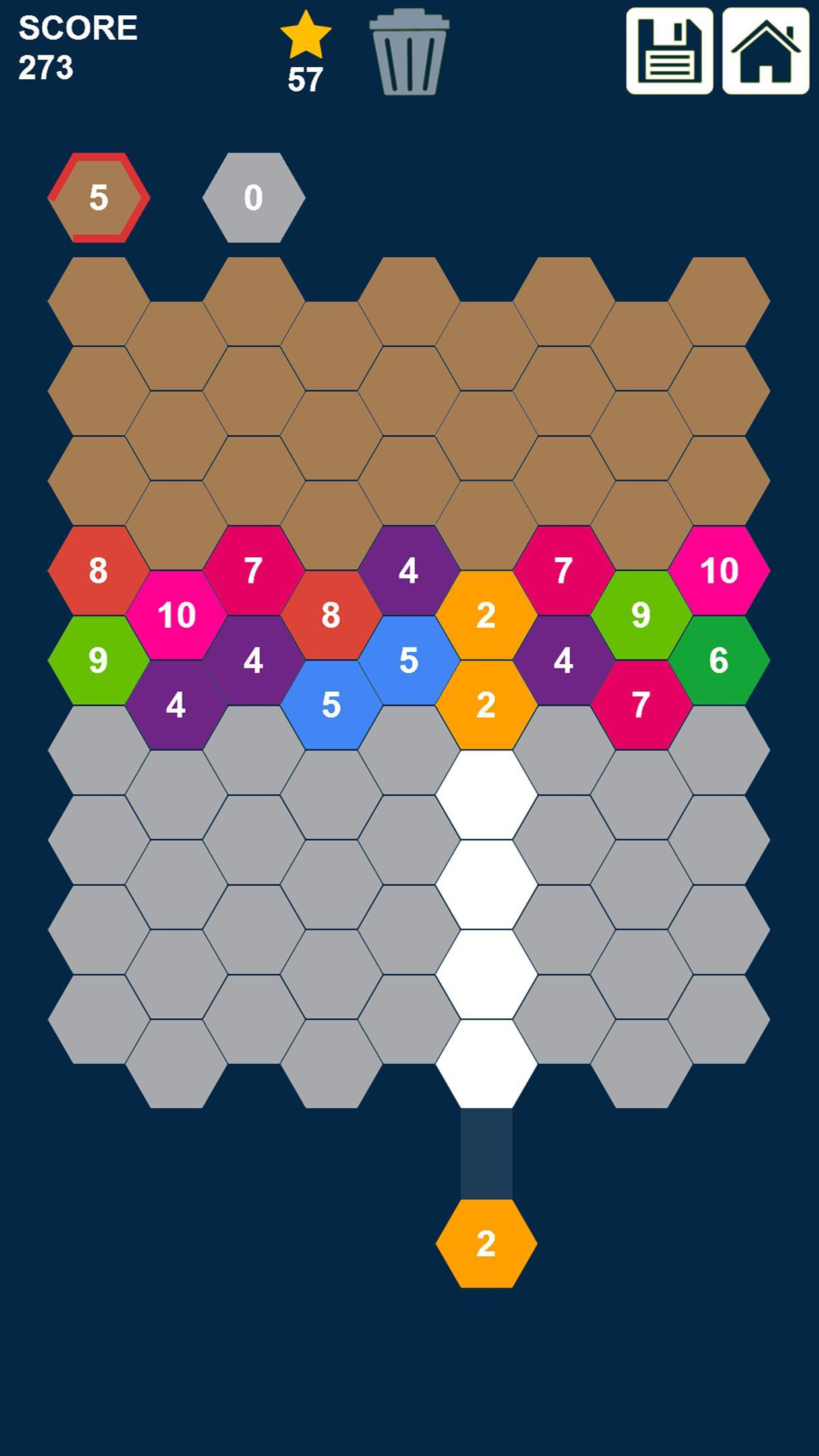 Hexa Attack: Shoot and Merge Numbers (itch) - кадр 1
