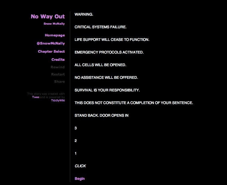 No Way Out (itch) (Snow McNally) - кадр 1