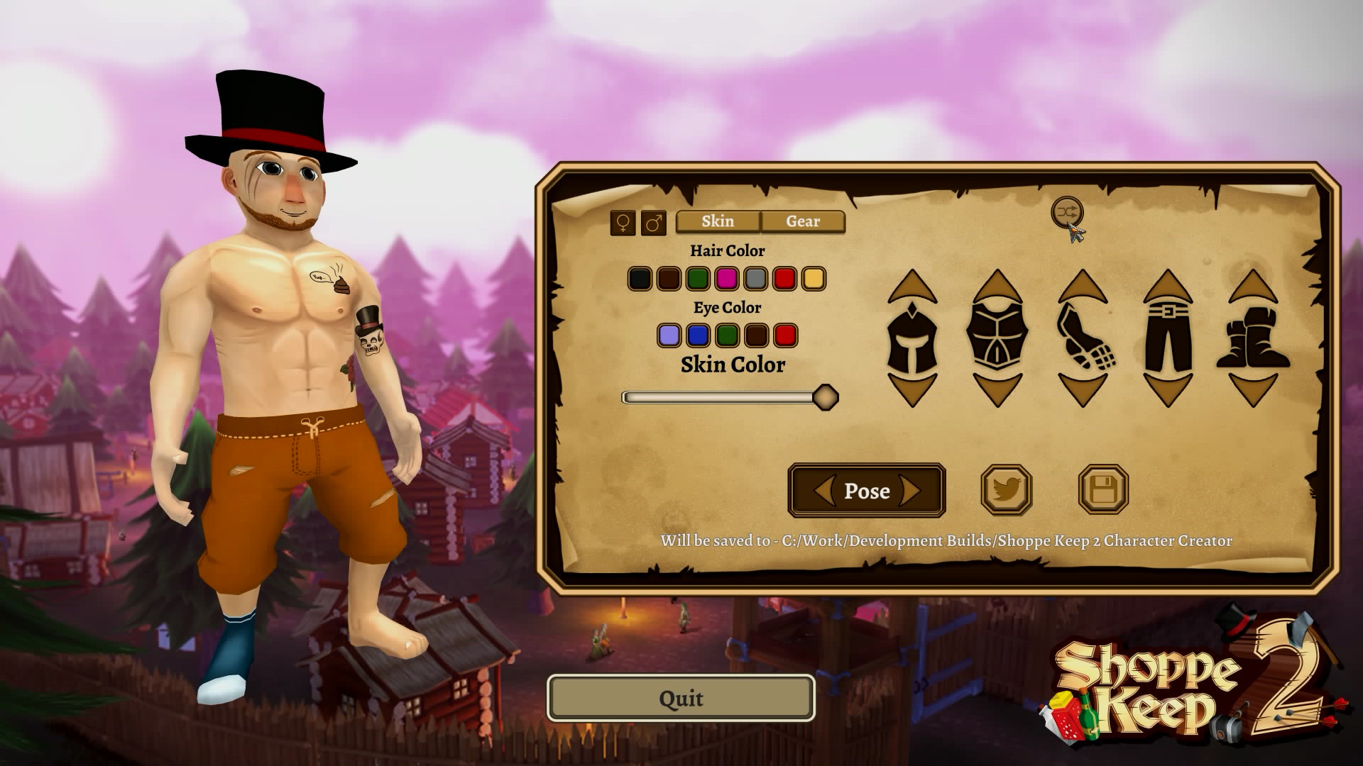 Shoppe Keep 2 Character Creator Preview - кадр 1