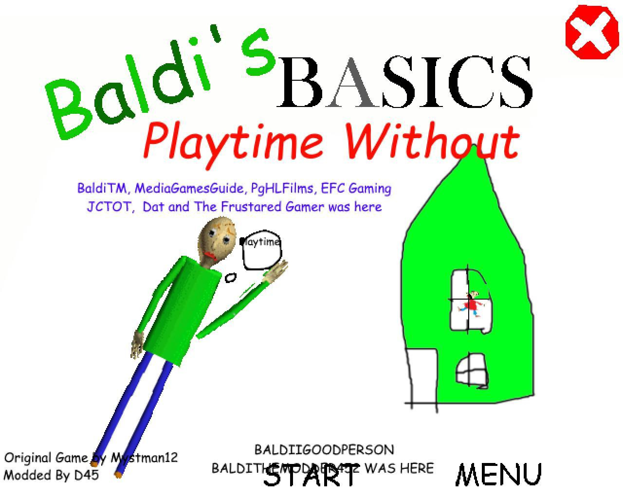 Baldi's Basics Playtime Without (itch) - кадр 1