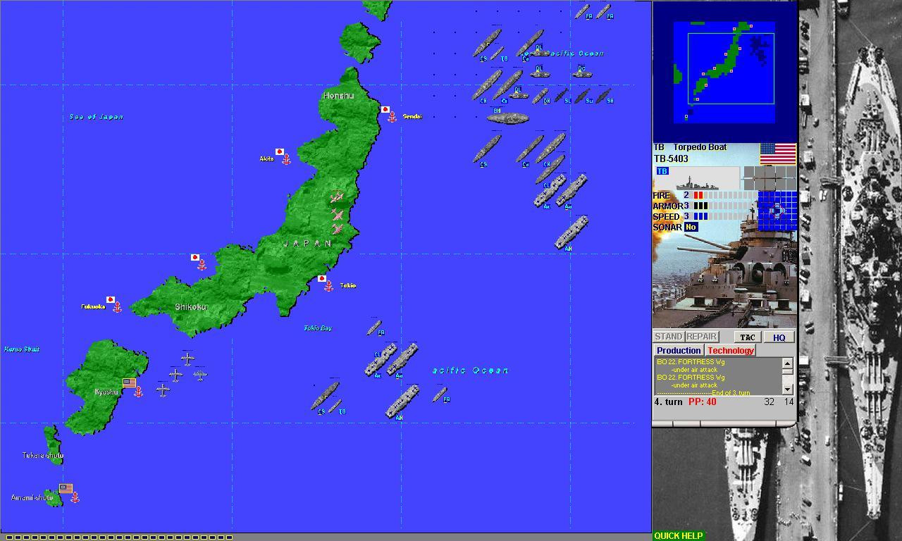 Battleship Game - Naval War WW2 (itch) - кадр 5