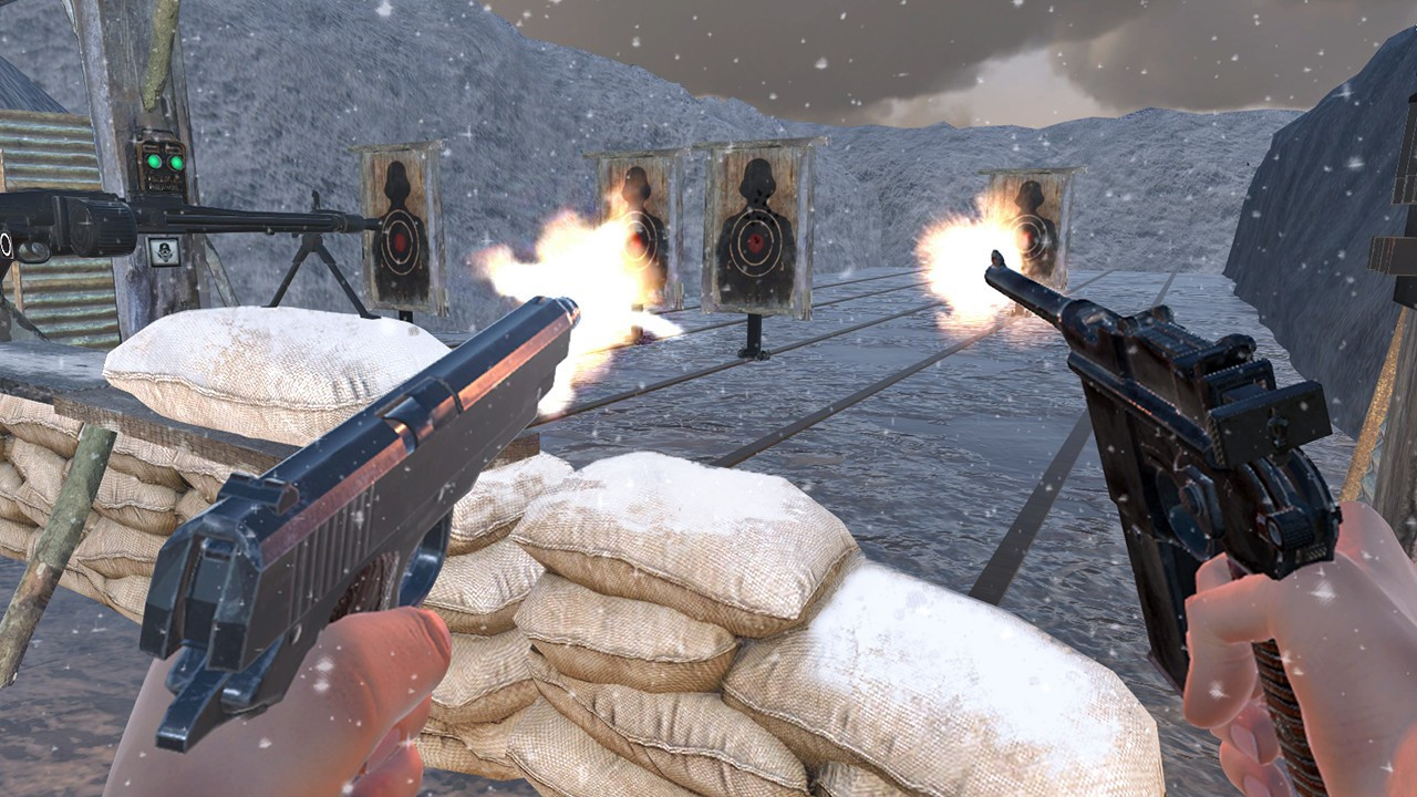 World War 2 Winter Gun Range VR Simulator - кадр 4