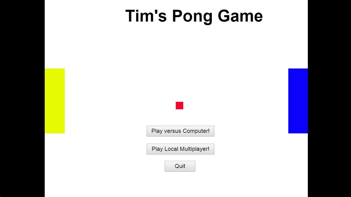 Tim's Pong Game (itch) - кадр 2