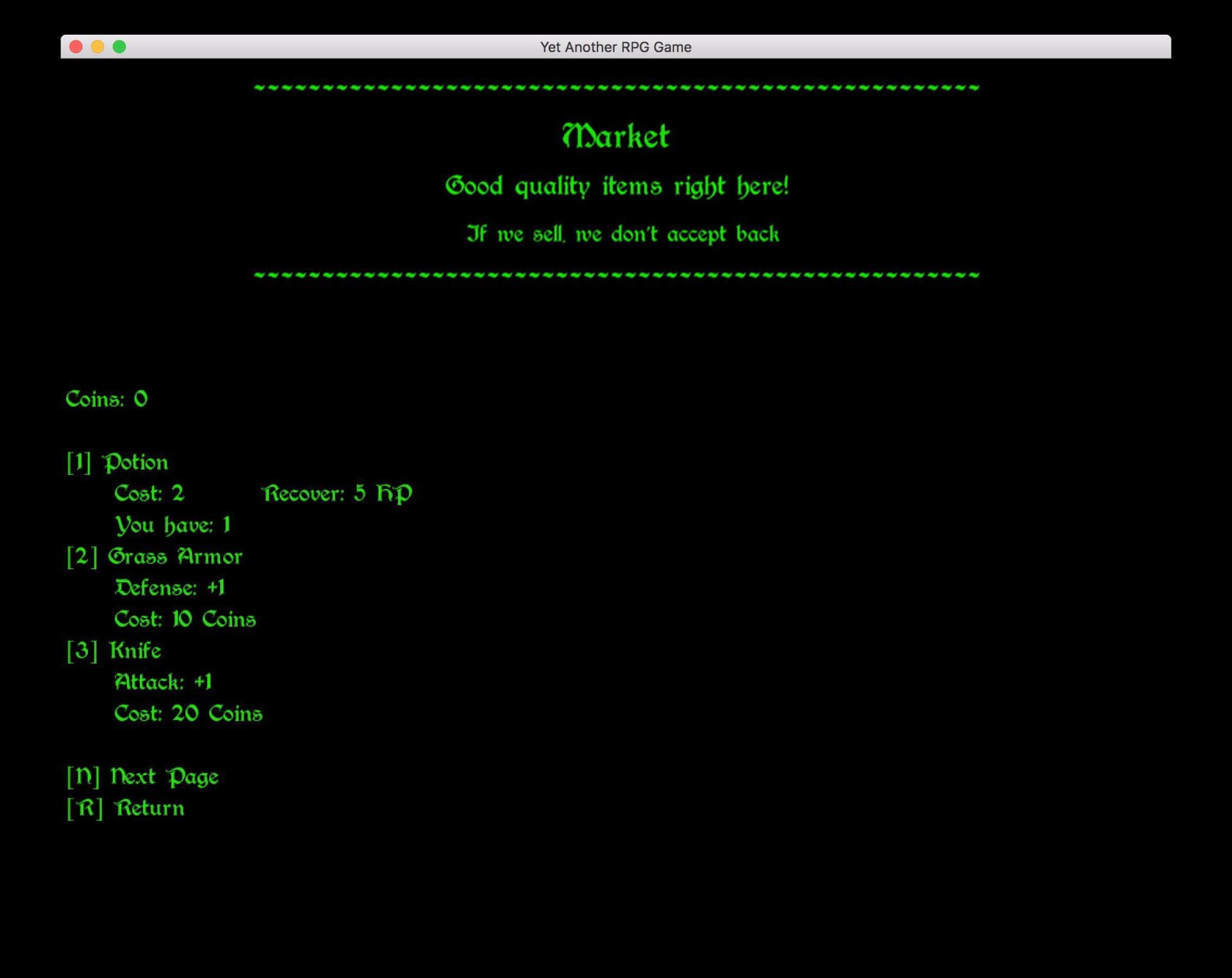 Yet Another RPG Game (itch) - кадр 1