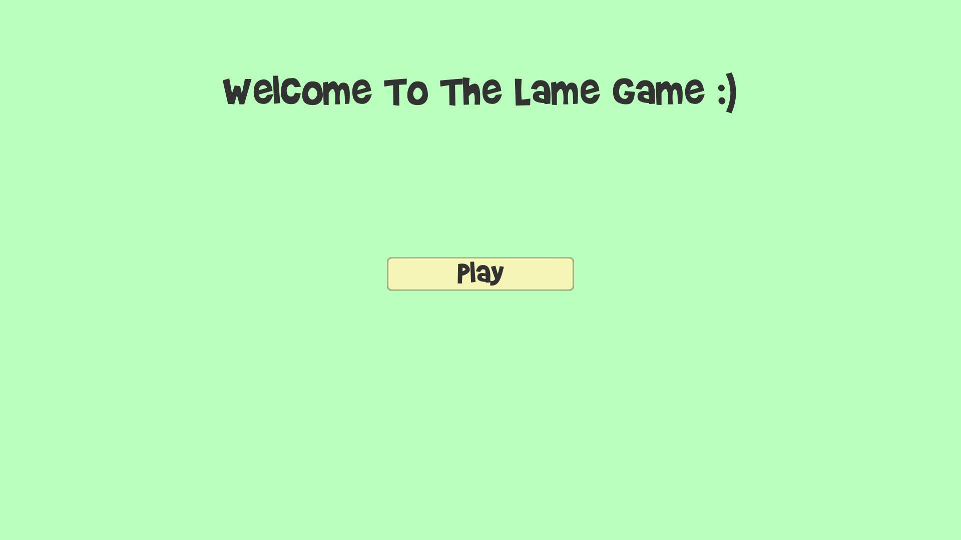 The Lame Game (itch) - кадр 1