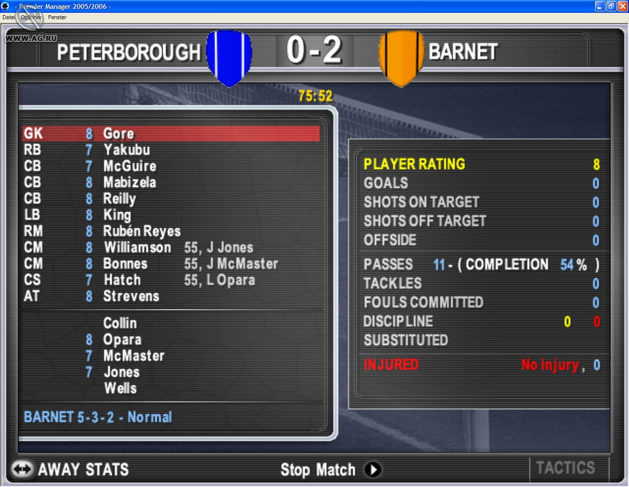Premier Manager 2005-2006 - кадр 1