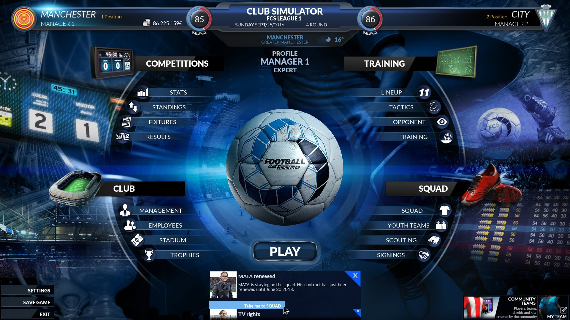 Football Club Simulator - FCS - кадр 2