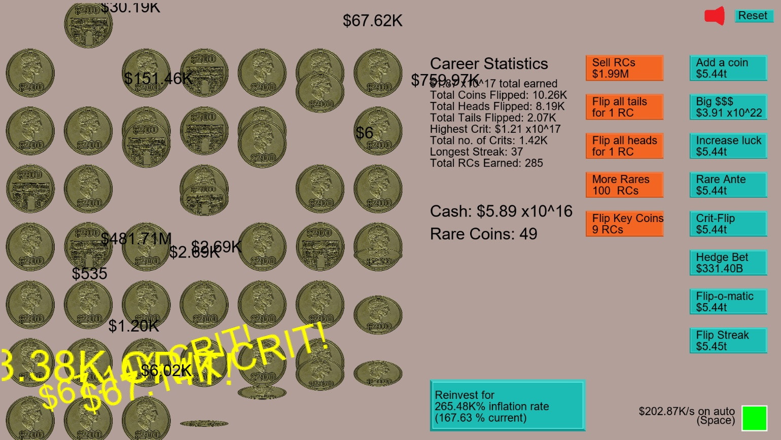 Idle Heads And Tails (itch) - кадр 2