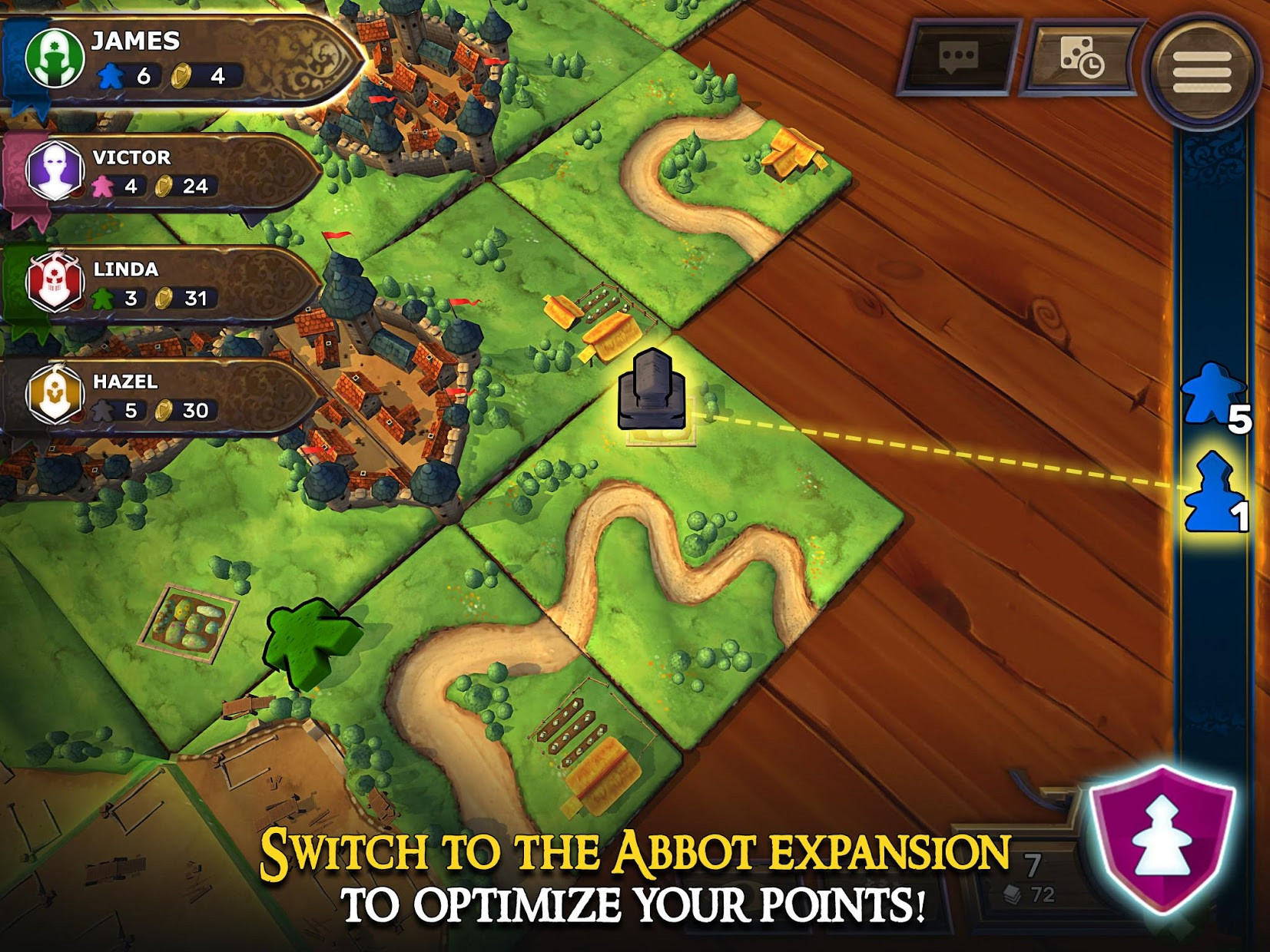 Carcassonne: Official Board Game -Tiles & Tactics - кадр 10