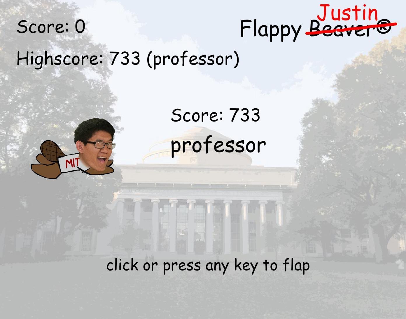 Flappy Justin (itch) - кадр 1