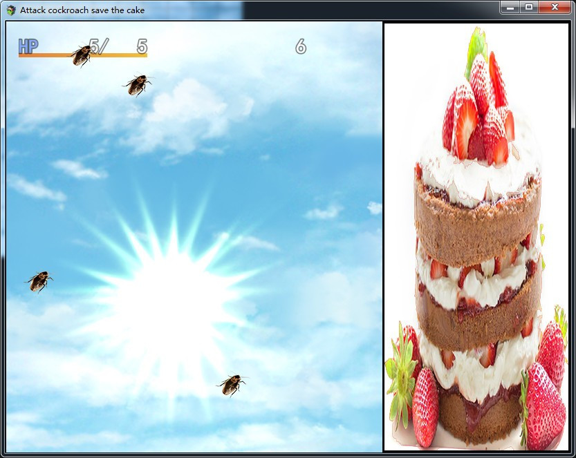 Attack cockroach save the cake - кадр 1