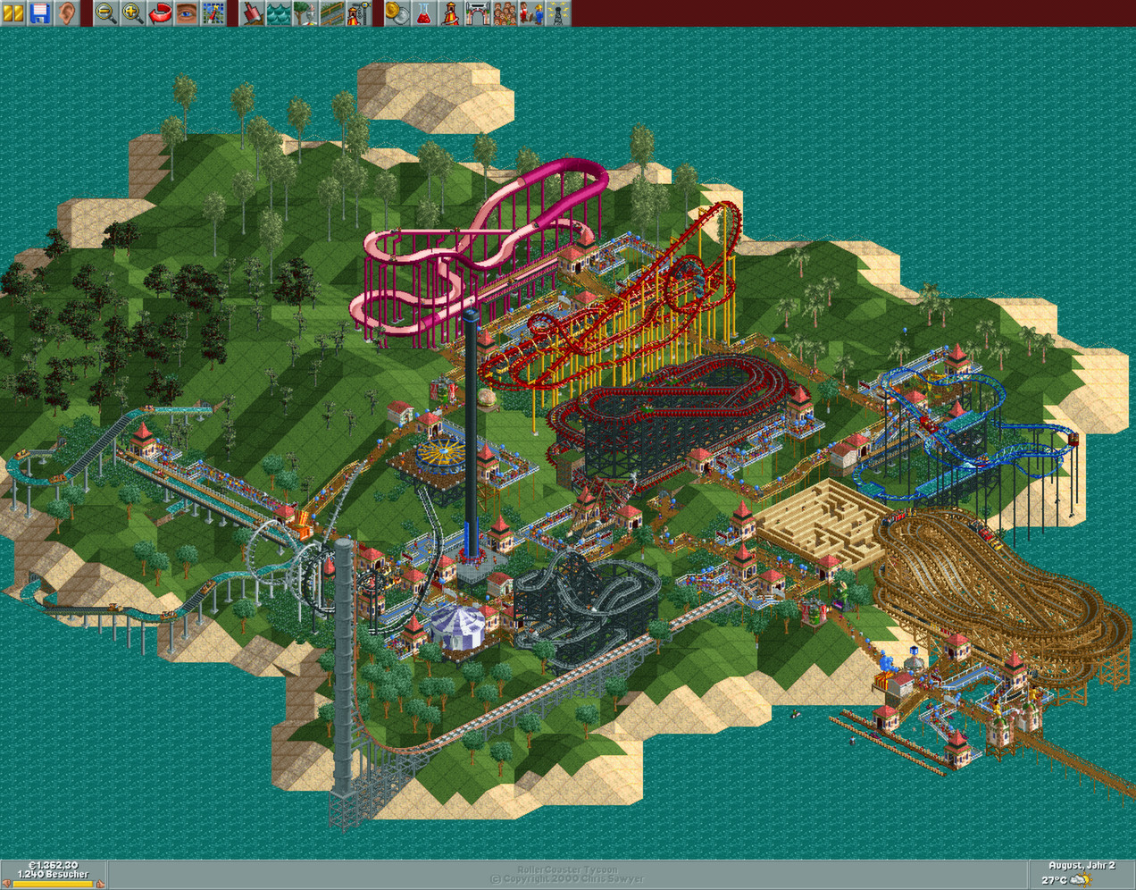 RollerCoaster Tycoon: Deluxe - кадр 2