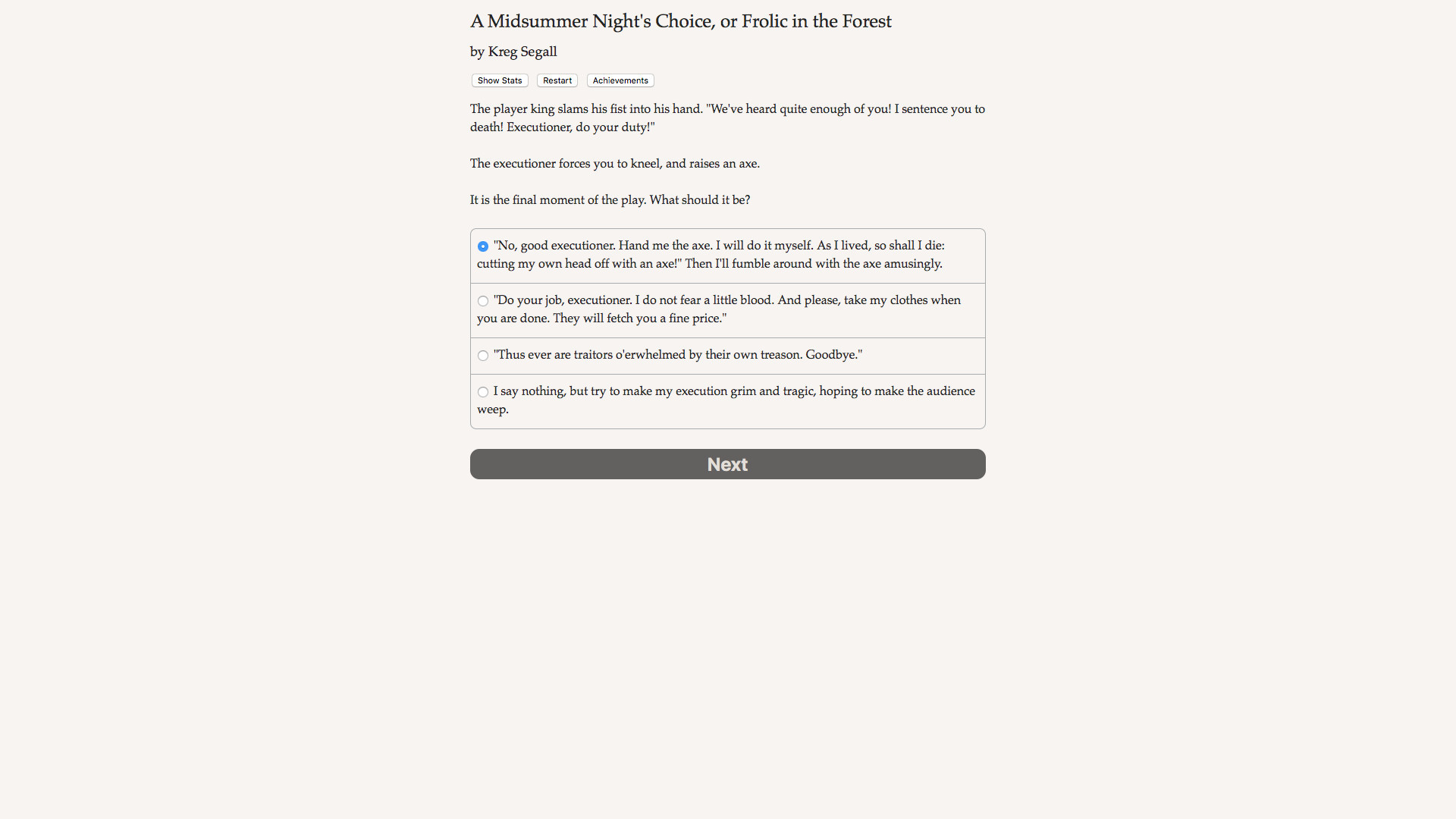 A Midsummer Night's Choice - кадр 1