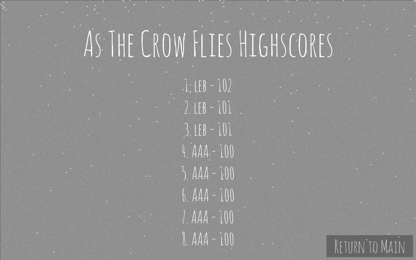 As The Crow Flies (itch) - кадр 1