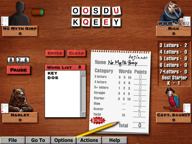 Hoyle Word Games - кадр 1