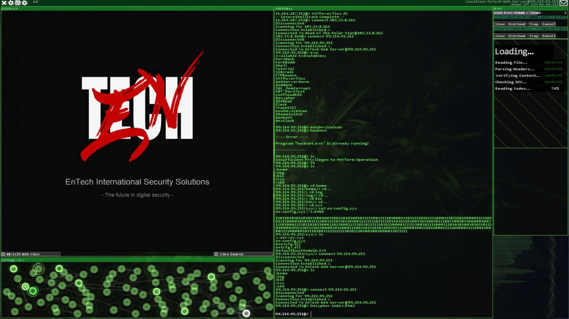 Hacknet (itch) - кадр 1