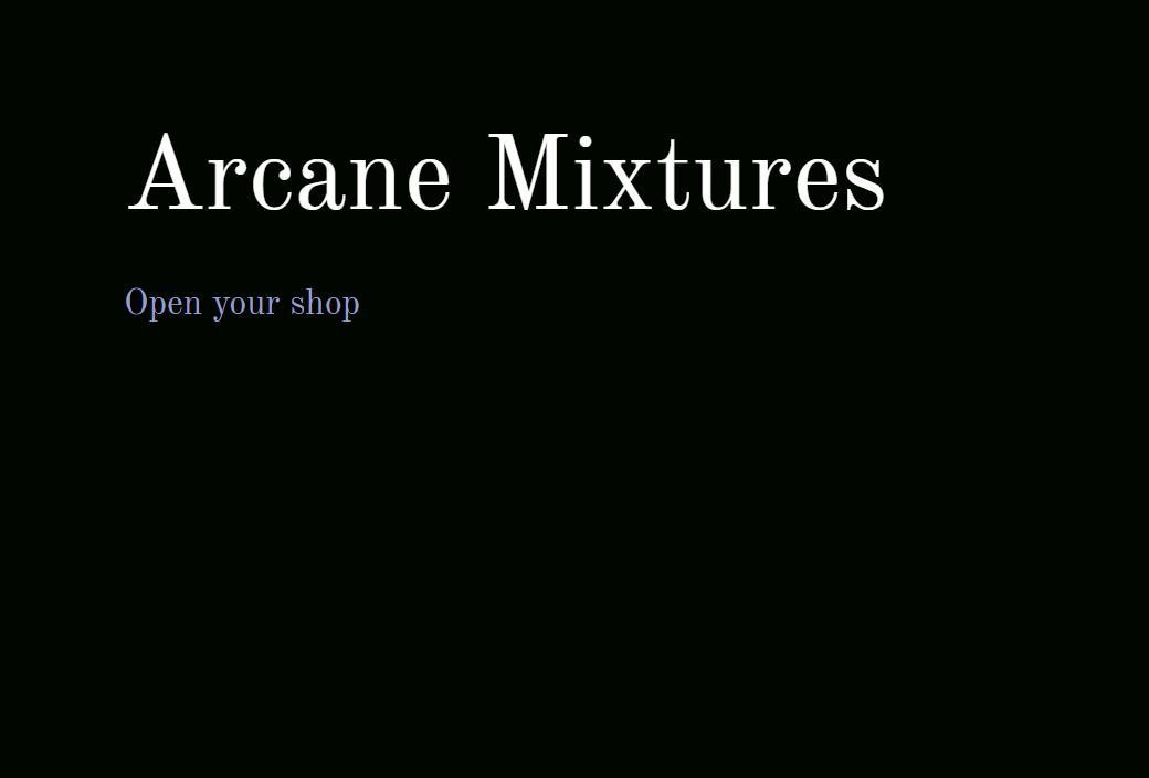 Arcane Mixtures (itch) - кадр 1