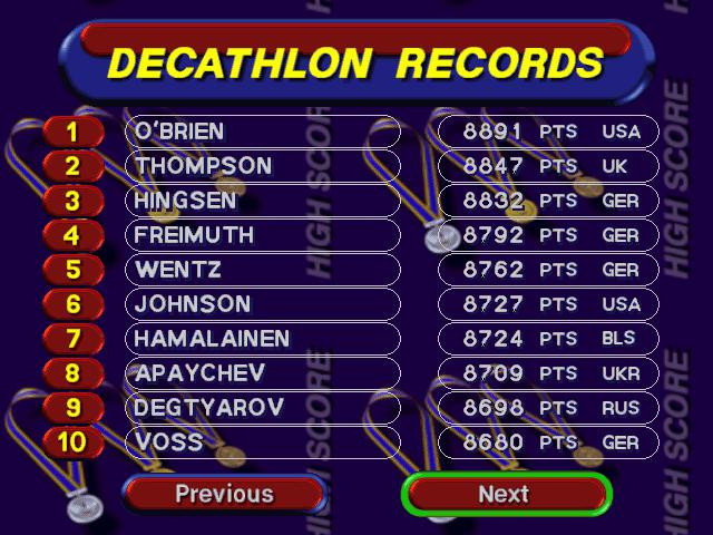 3DO Games: Decathlon - кадр 3