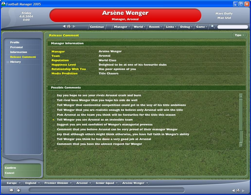 Football Manager 2005 - кадр 14