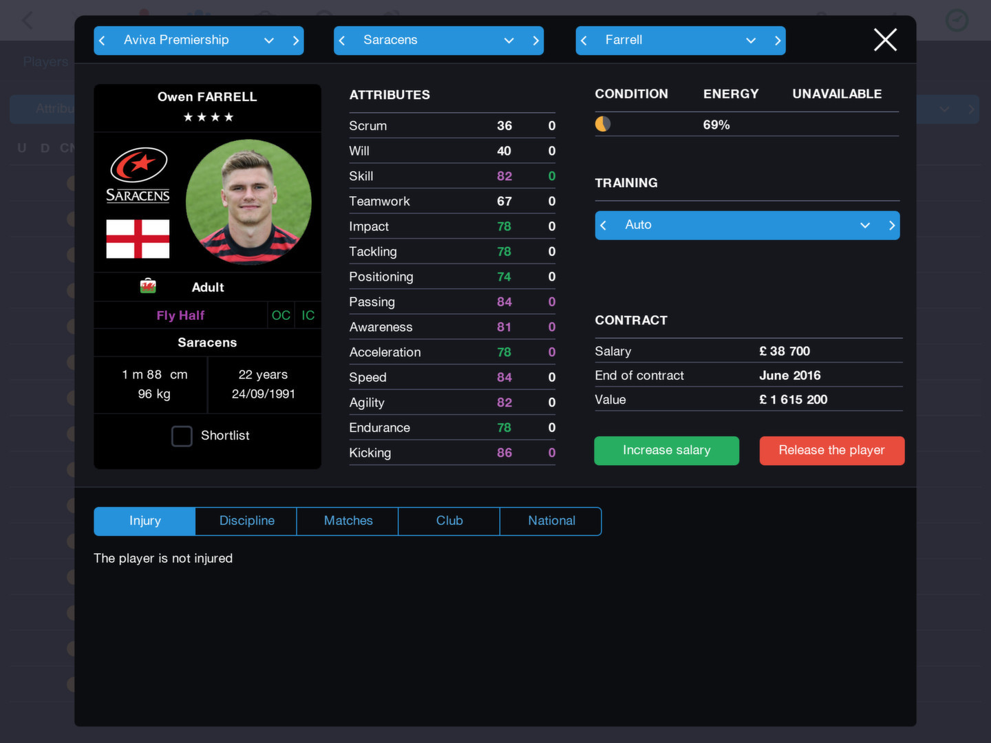 Pro Rugby Manager 2015 - кадр 8