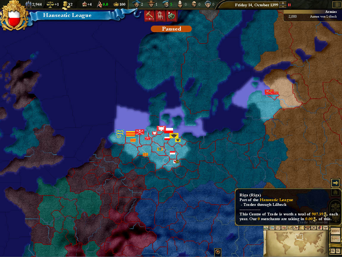 Europa Universalis 3: Heir to the Throne - кадр 3