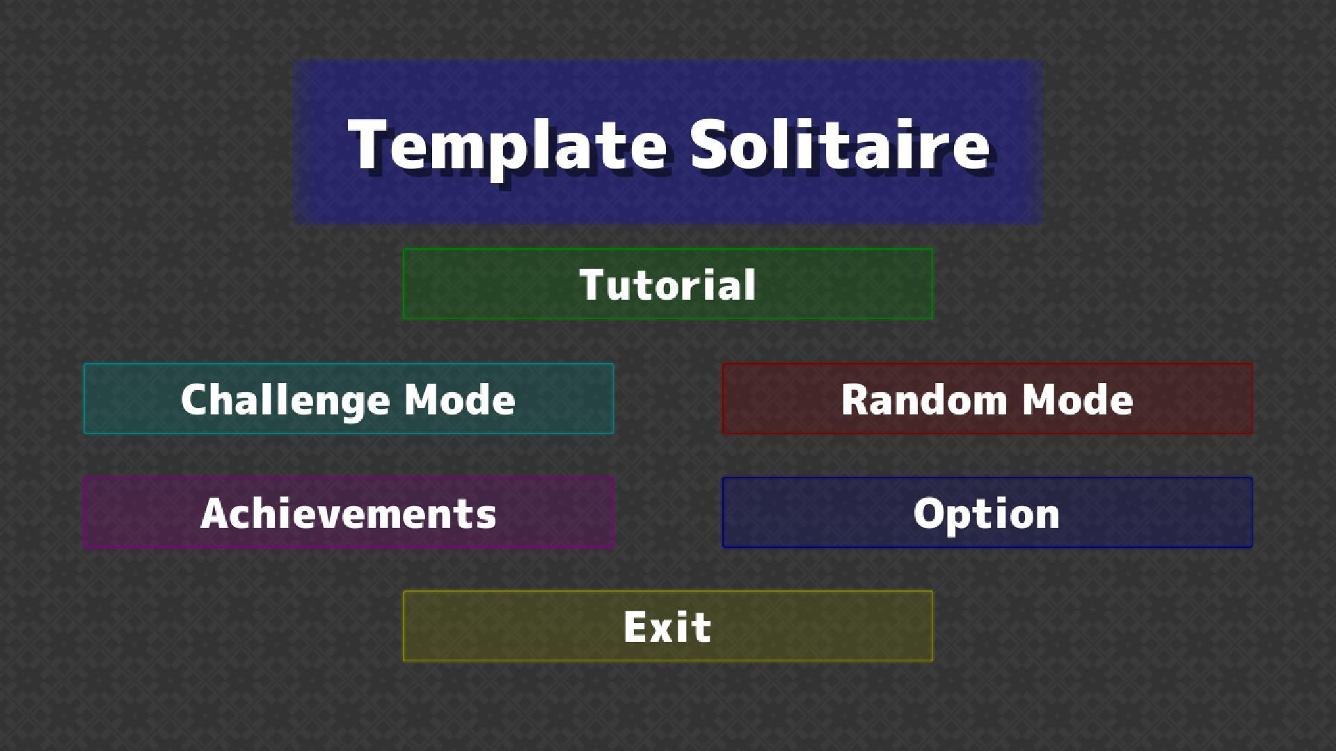 Template Solitaire PC (itch) - кадр 1