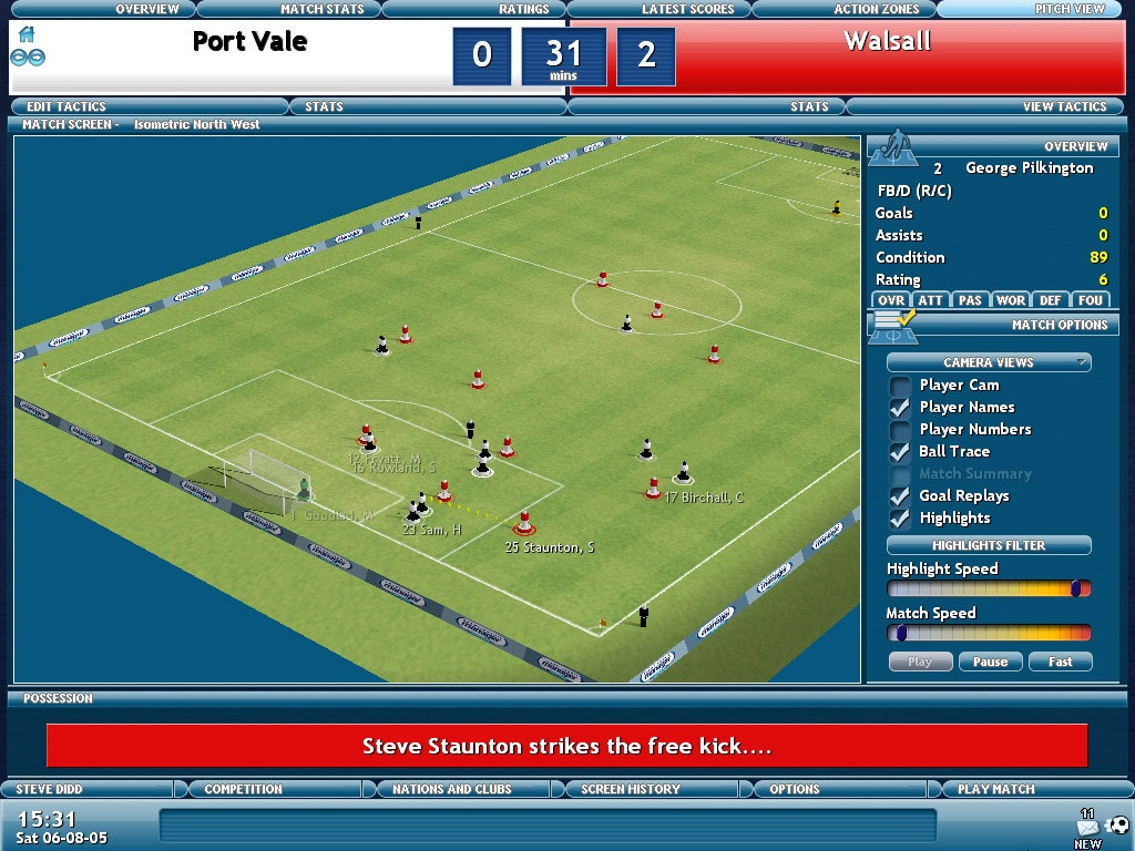 Championship Manager 2006 - кадр 5