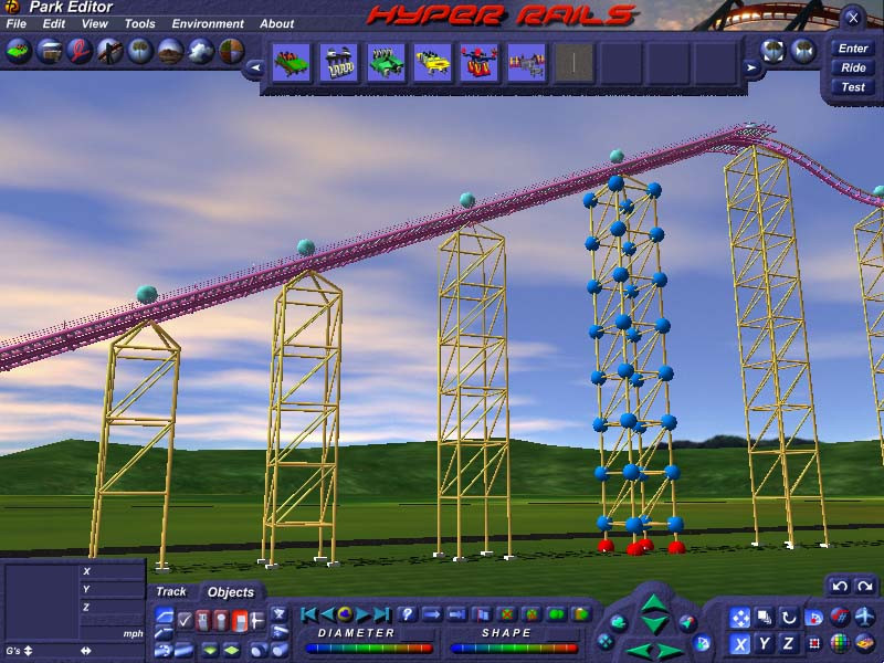 Hyper Rails: Advanced 3D Roller Coaster Design - кадр 10