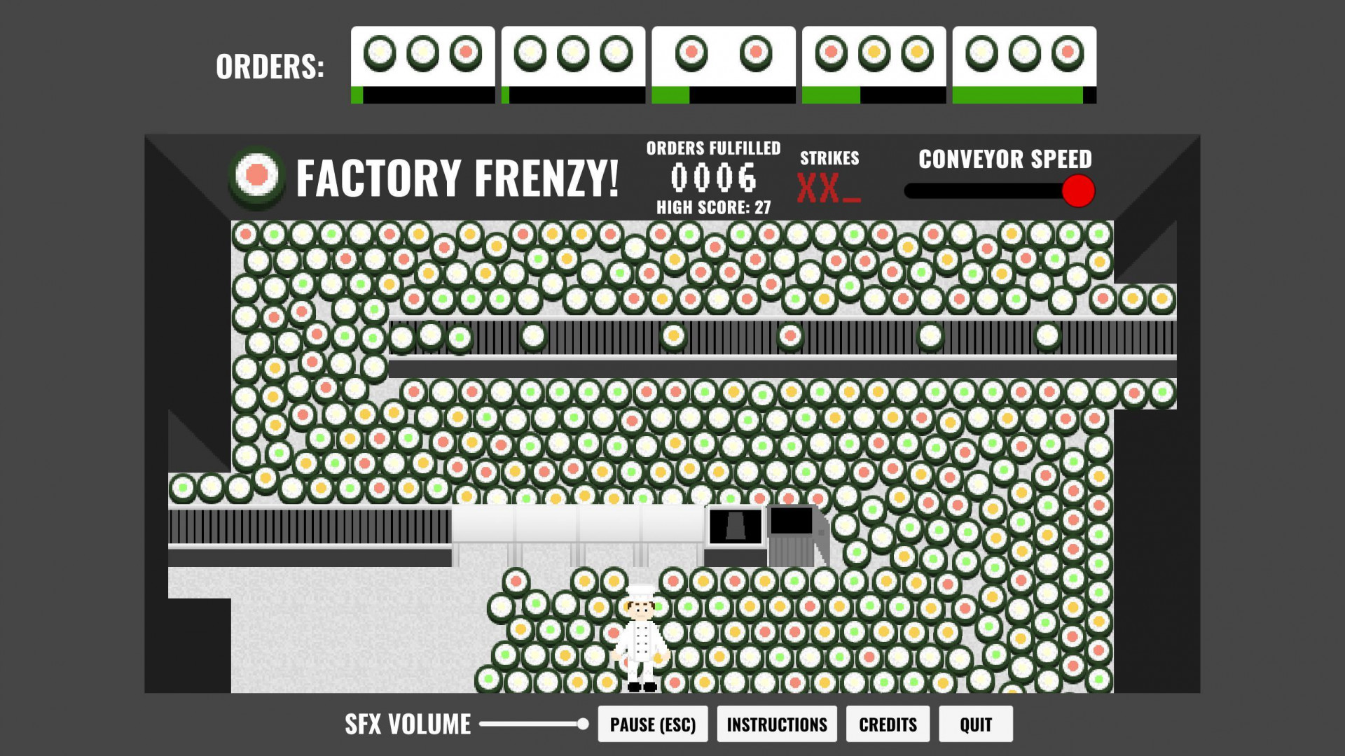 LD40 - Sushi Factory Frenzy! (itch) - кадр 1