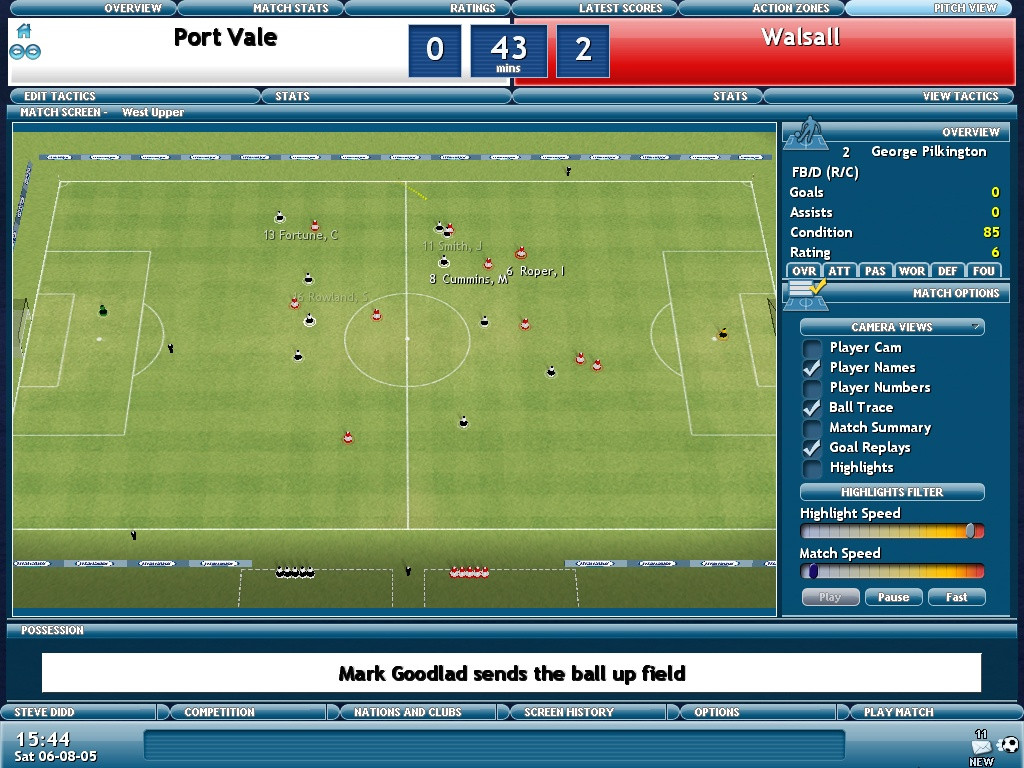 Championship Manager 2006 - кадр 6