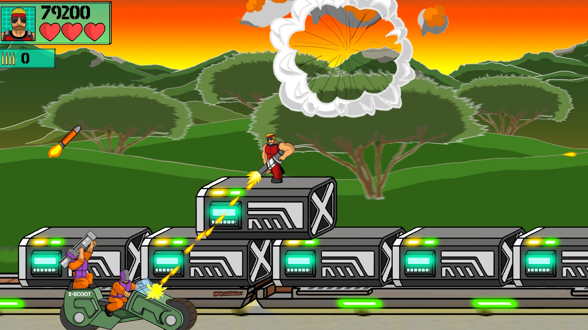 Machine Gun Train Run - кадр 3