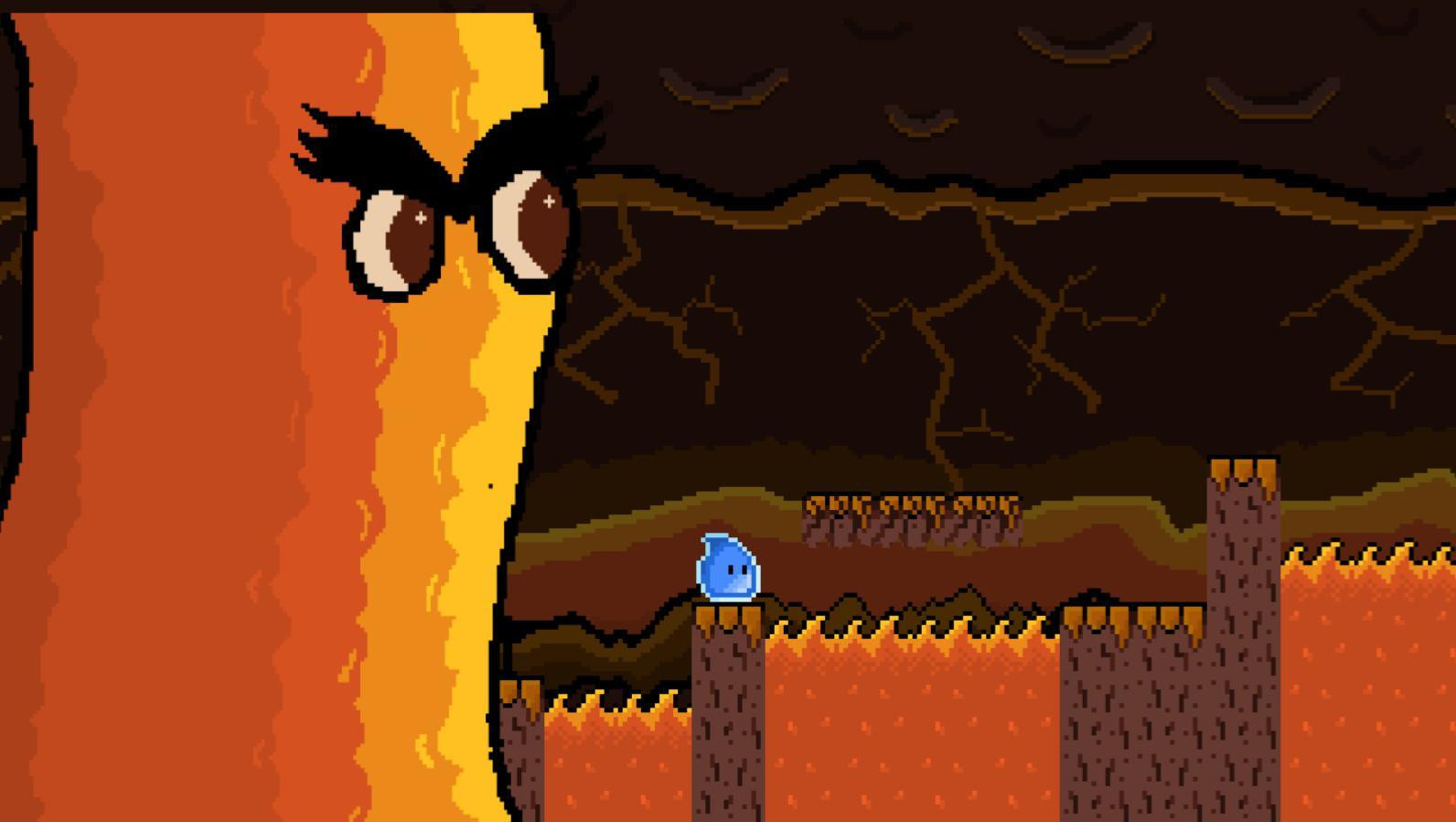 Droplet and the Volcano (itch) - кадр 2