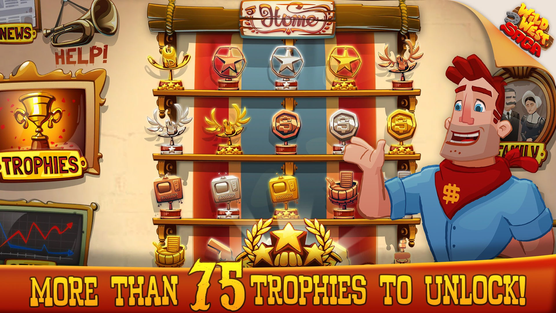 Wild West Saga: Idle Tycoon - кадр 2