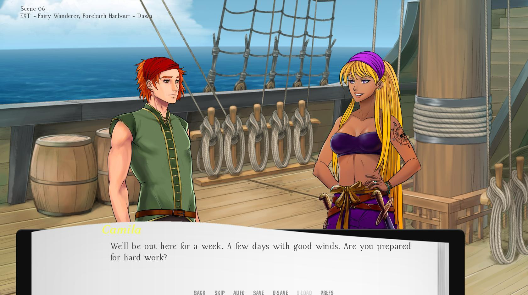 Dragon Tribe the Visual Novel Demo (itch) - кадр 2