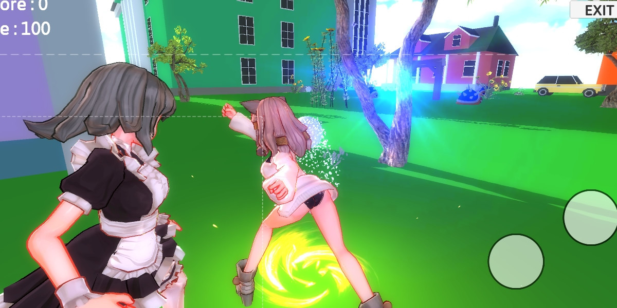 Anime Girls X Battleground: Free Fire Balls 3D (itch) - кадр 1