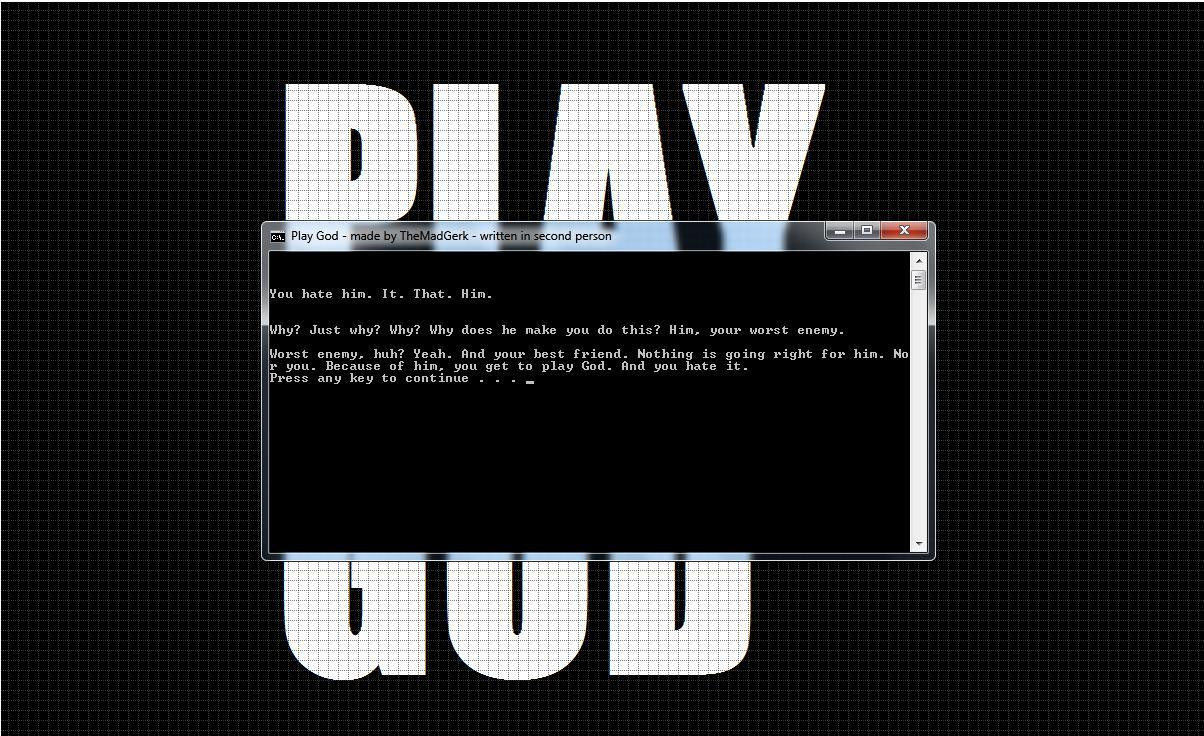 Play God (itch) - кадр 1