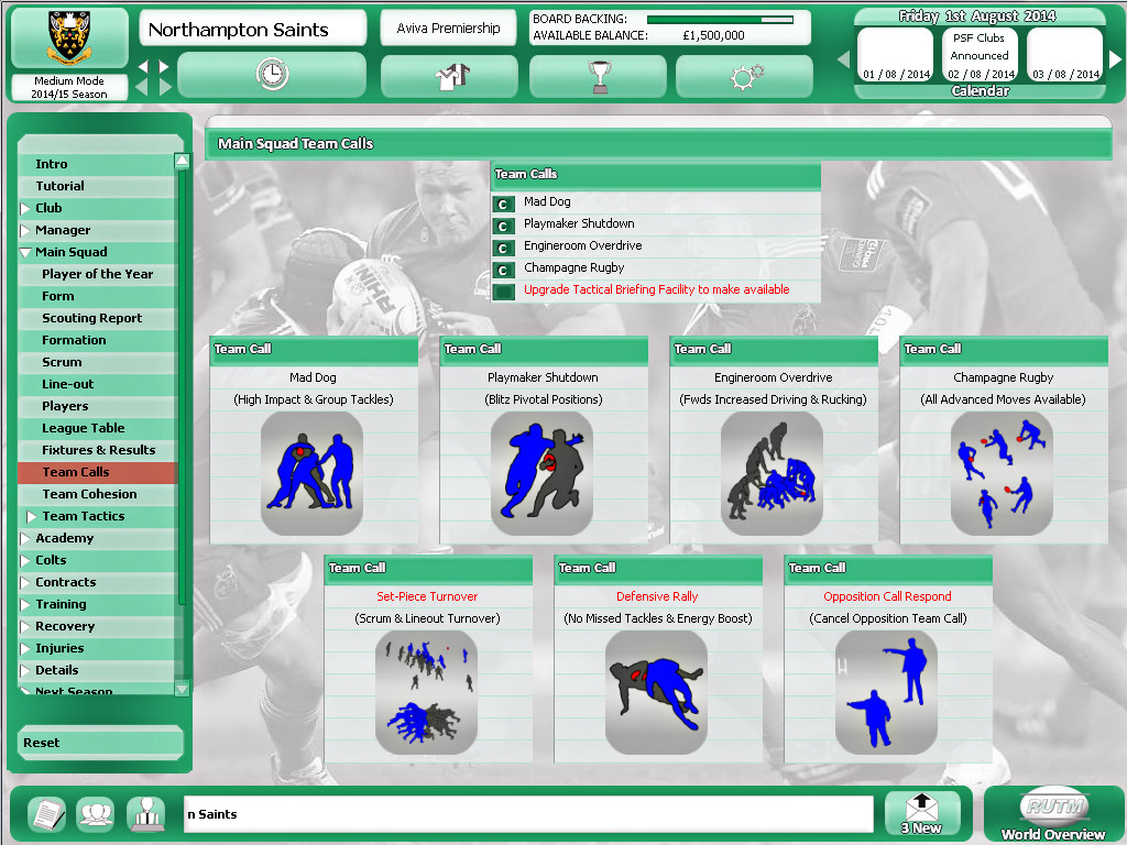 Rugby Union Team Manager 2015 - кадр 9