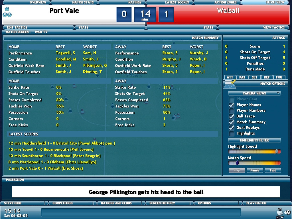 Championship Manager 2006 - кадр 8