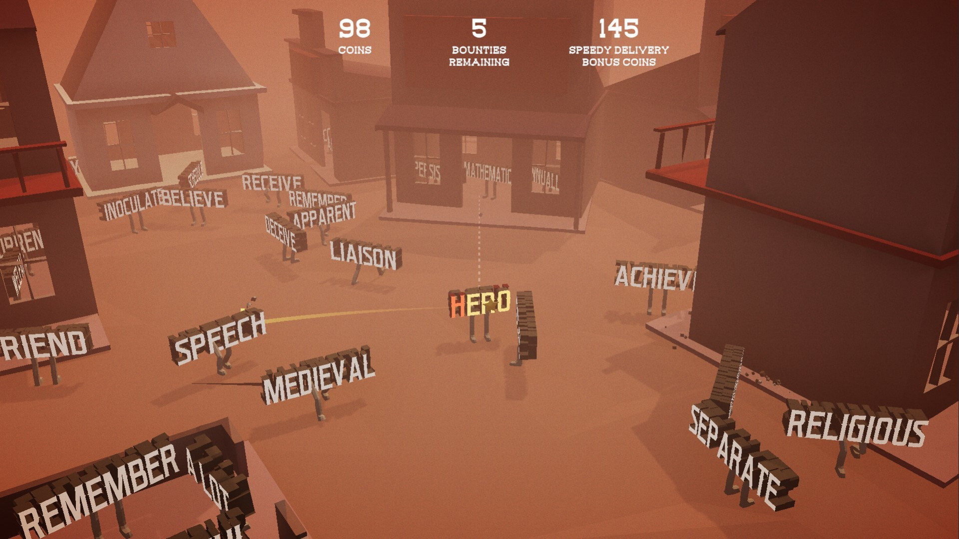 Tumbleweed Typo Hunter (itch) - кадр 4