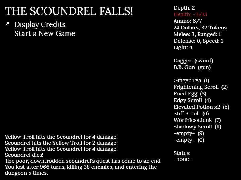 Dungeon Scoundrel (itch) - кадр 2