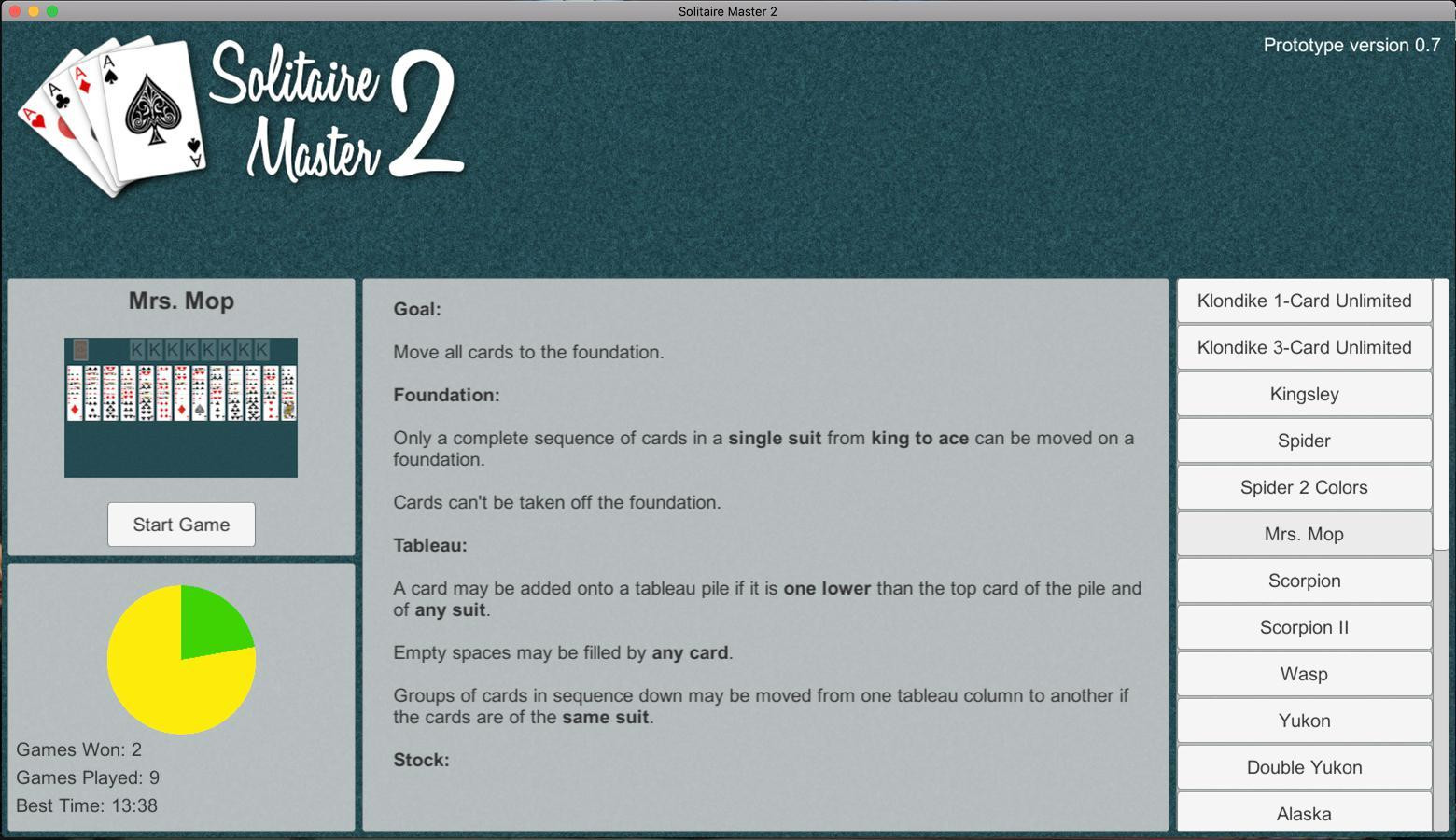 Solitaire Master 2 (itch) - кадр 1
