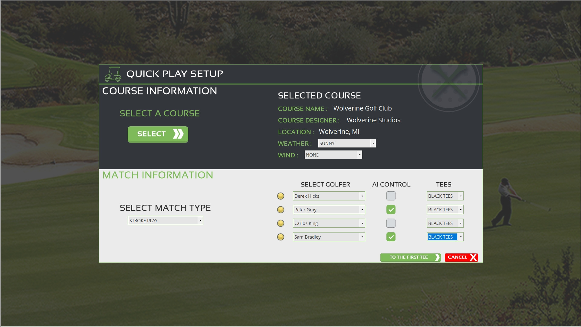 Draft Day Sports: Pro Golf - кадр 1