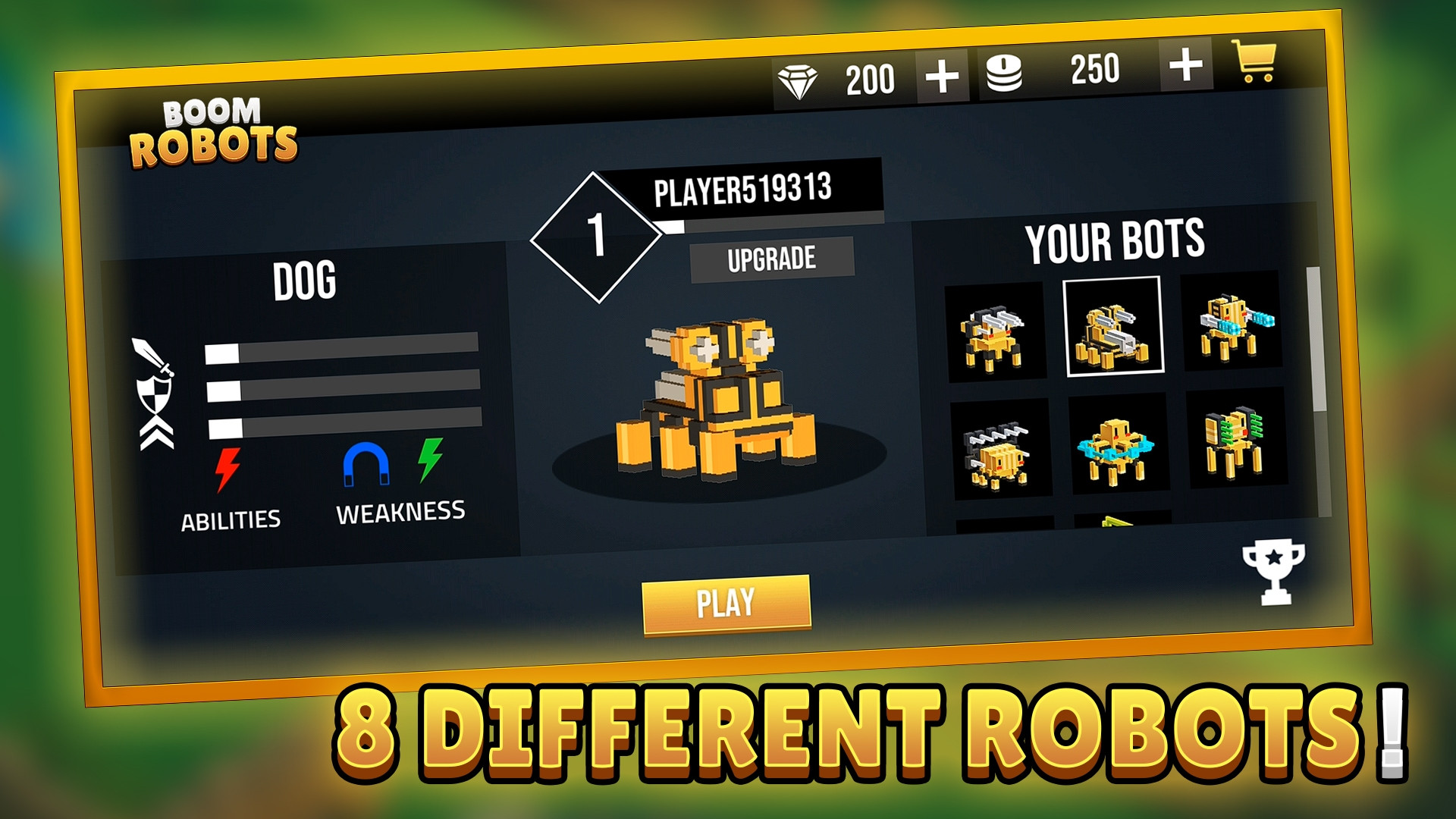 Boom Robots! - Ground Battles Multiplayer Robots (itch) - кадр 1