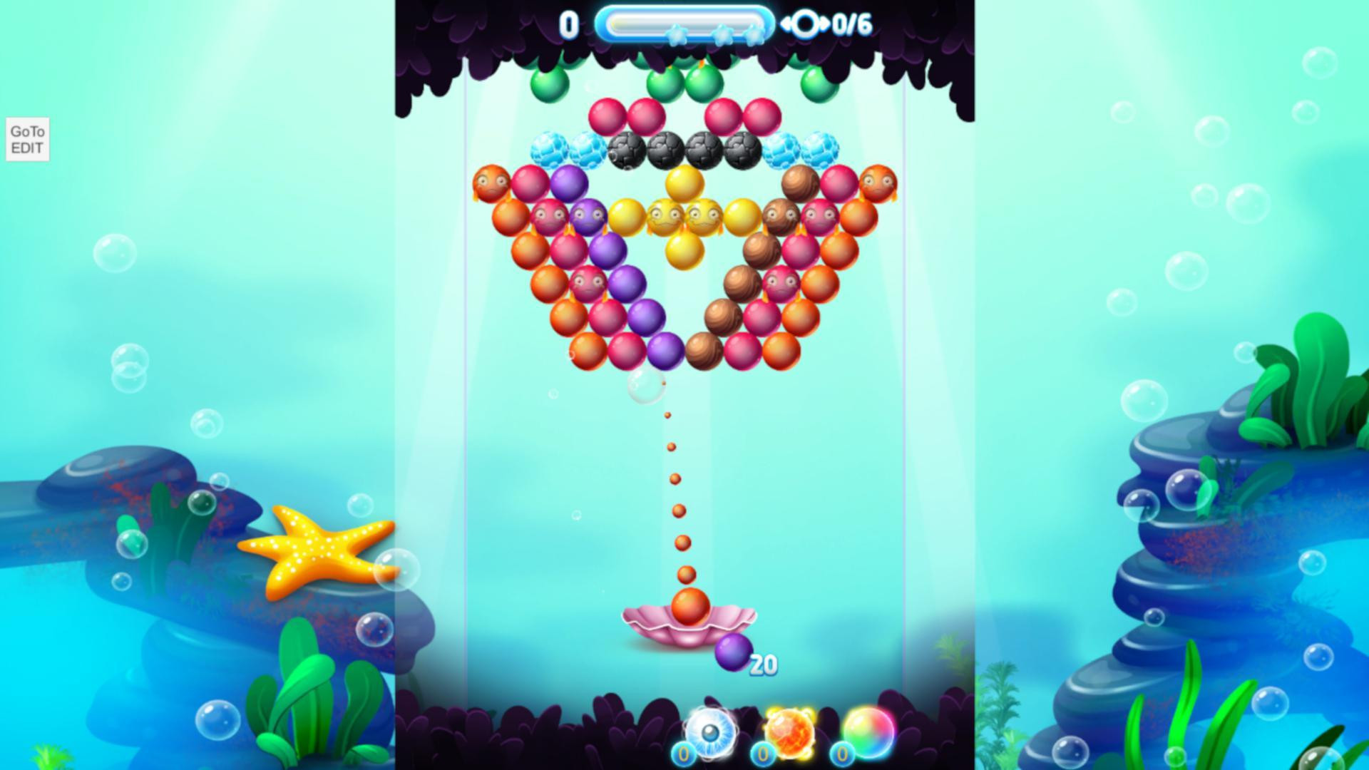 Bubble Shooter Ocean (itch) - кадр 1