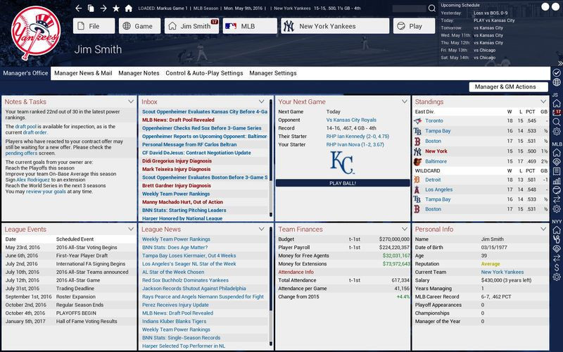 OOTP Baseball 17 - кадр 3