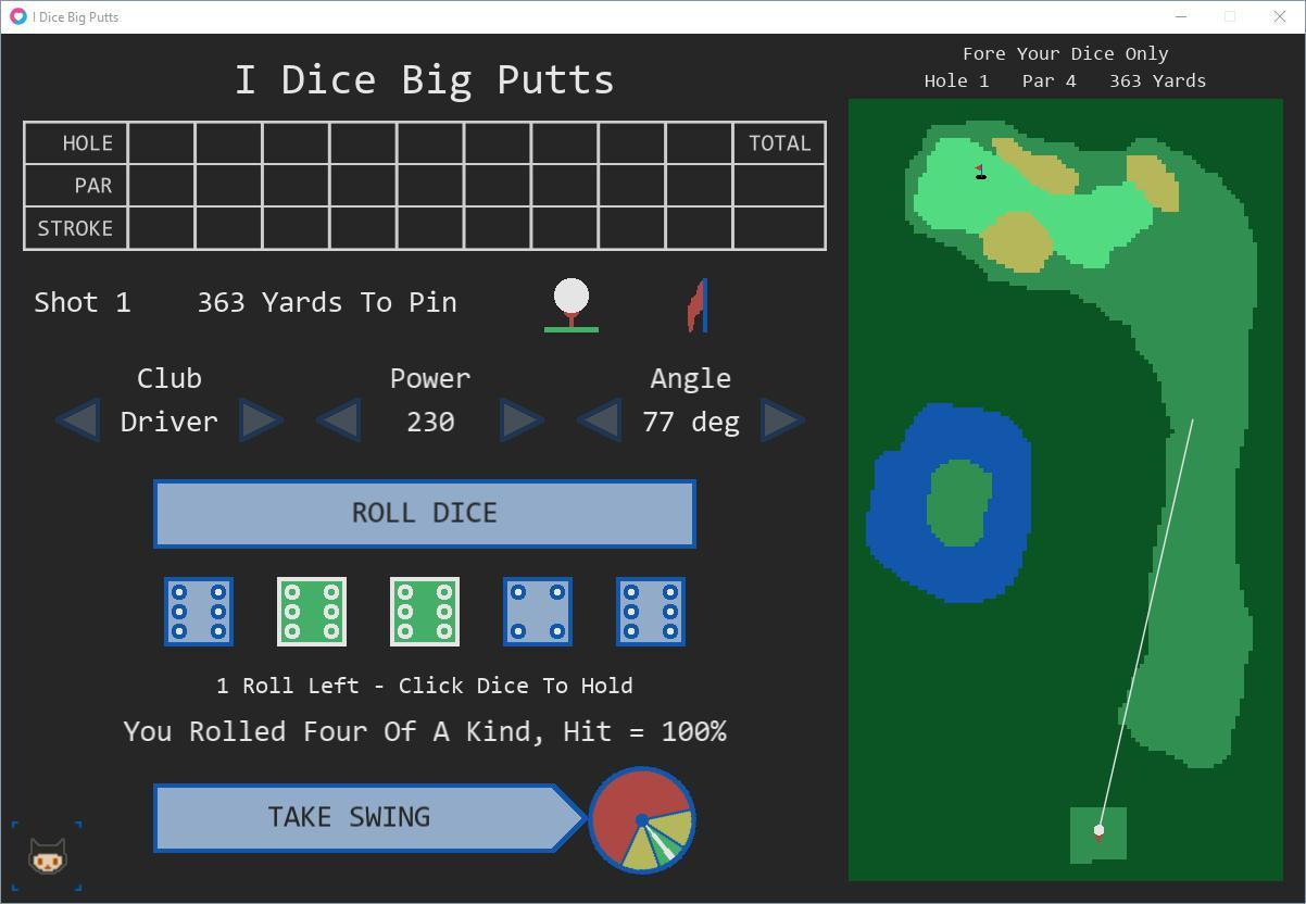 I Dice Big Putts (itch) - кадр 1