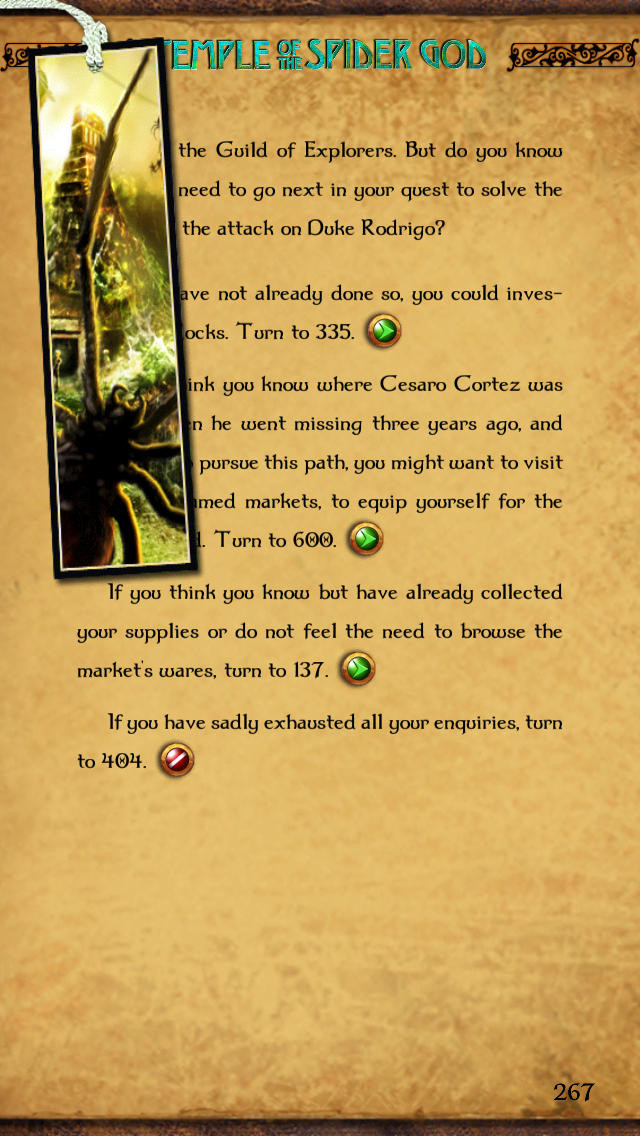 Gamebook Adventures 7: Temple of the Spider God - кадр 1