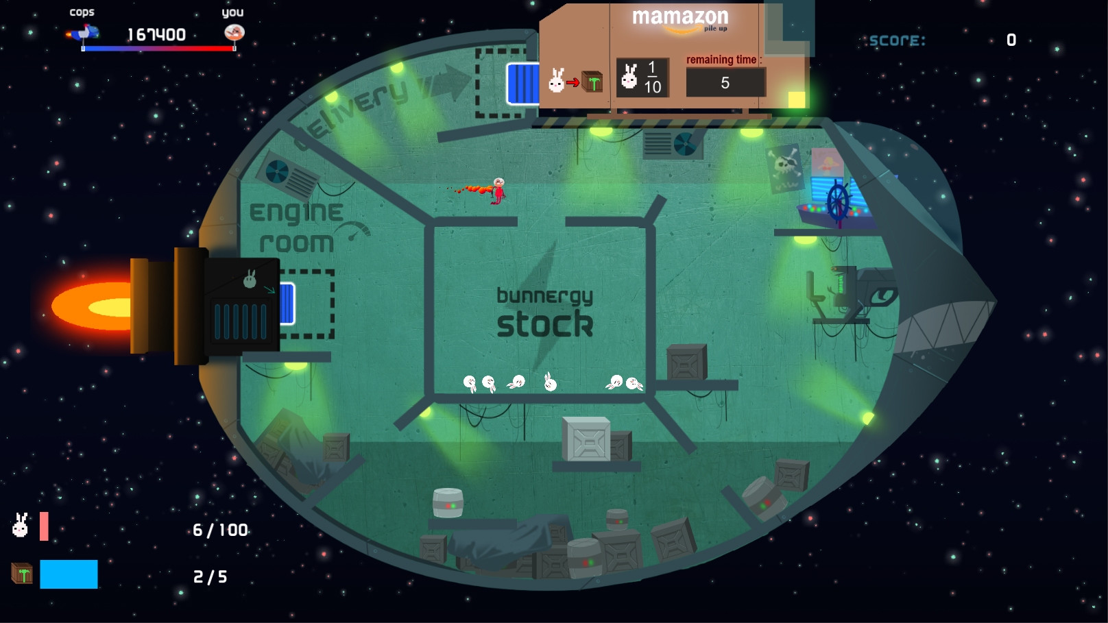 Burn Bunny (in space) (itch) - кадр 1