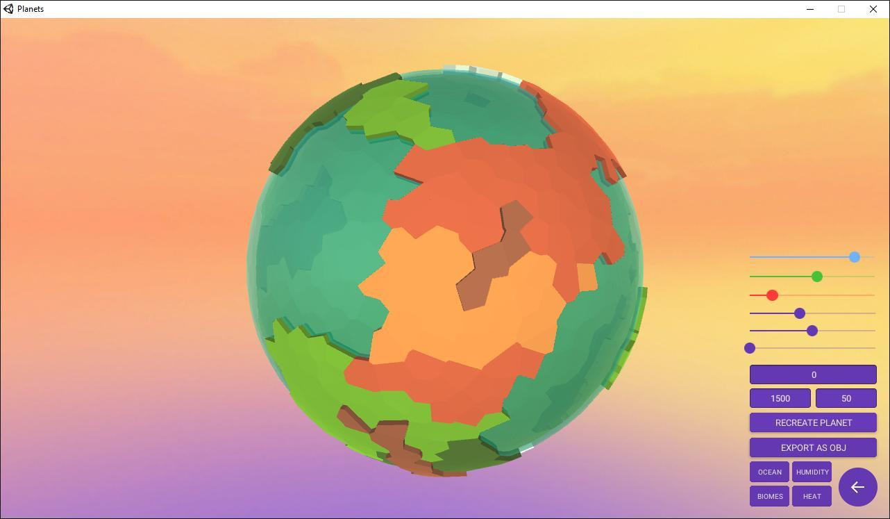 Procedural Voronoi Planets (itch) - кадр 3
