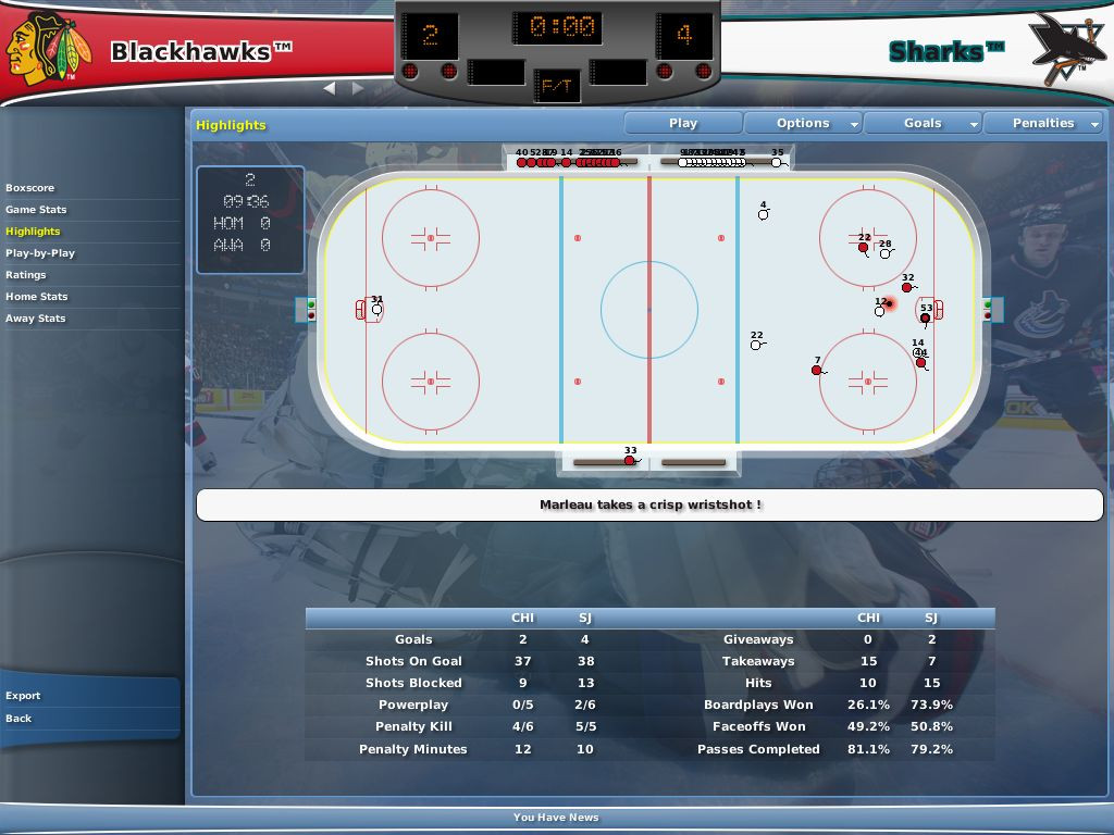 NHL Eastside Hockey Manager 2007 - кадр 6
